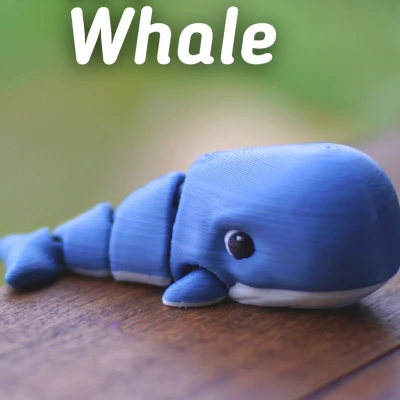 Cá Voi Khớp Nối - Đồ Chơi Fidget In 3D Dễ In