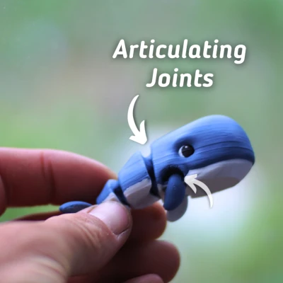 Cá Voi Khớp Nối - Đồ Chơi Fidget In 3D Dễ In