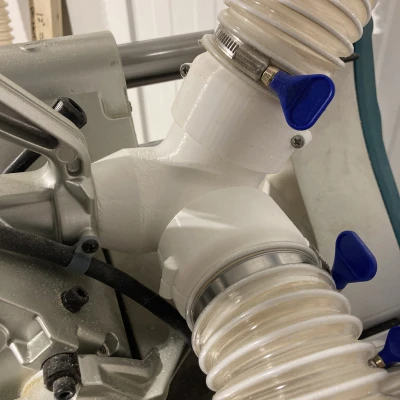 Bộ chuyển đổi thu gom bụi cho cưa Mitre Makita 1019L/1219L (Dùng điện & Pin)