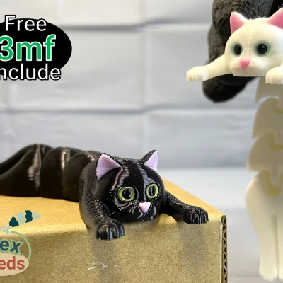 Mèo Cứng Khớp Linh Hoạt (In Liền, Không Cần Support)