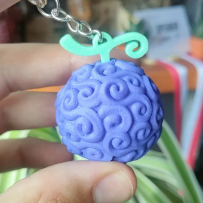 Móc Khóa Gomu Gomu no Mi - Trái Ác Quỷ In 3D Nhiều Bộ Phận