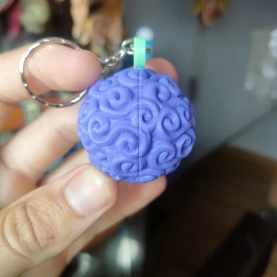 Móc Khóa Gomu Gomu no Mi - Trái Ác Quỷ In 3D Nhiều Bộ Phận