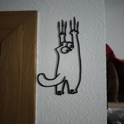 Tranh Mèo Treo Tường/Trang Trí Cửa - Mèo Simon