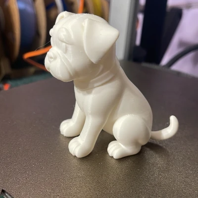 Chó Boxer Con Phong Cách Hoạt Hình Đang Ngồi – Hai Kích Cỡ