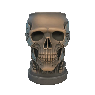 Giá đỡ lon lấy cảm hứng từ đầu lâu Terminator