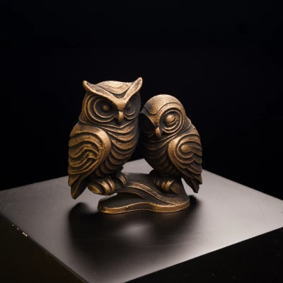 Cặp Cú, Tượng Trang Trí