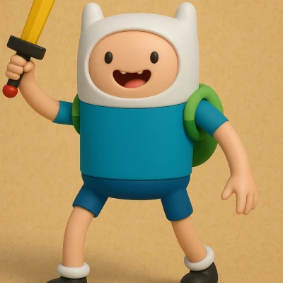 Finn the Human - Adventure Time (Mô Hình 3D)