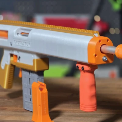 Excalibur - Blaster Bơm Action Đạn Dài (Tự Chế)