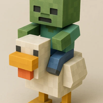 Zombie Jockey : Minecraft