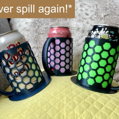 4-in-1 Đế Giữ Lon/Chống Đổ/Đế Lót Ly/Tay Cầm