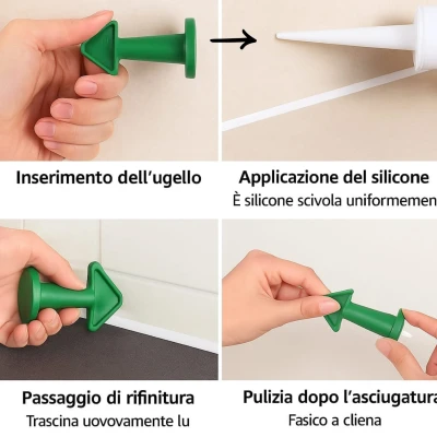 Silicon PRO 3in1 - Dụng Cụ Trét Keo Silicone Đa Năng