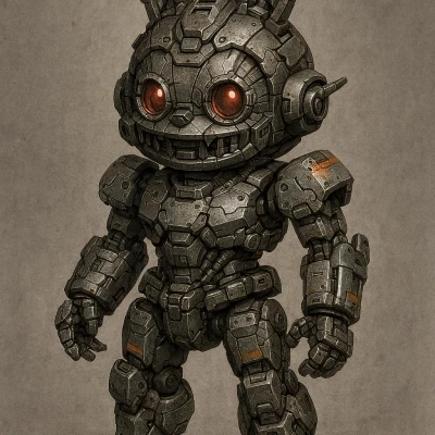 Labubu Mech - Mô Hình Robot Đáng Yêu Phong Cách Cơ Khí