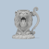 Giá Đỡ Lon Hình Đầu Sư Tử Độ Phân Giải Cao - Thumbnail 1