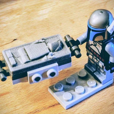 LEGO-Compatible Frozen in Carbonite Minifigures – Star Wars - Han Solo và sinh vật lạ (2x4 & 4x6)