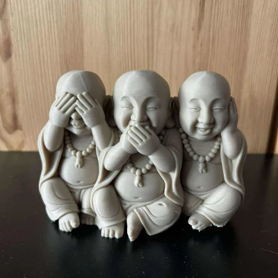 Ba Vị Phật Thông Thái - Tượng Điêu Khắc