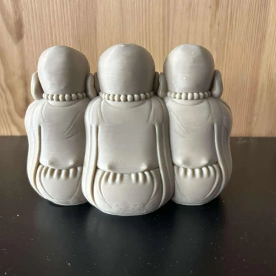 Ba Vị Phật Thông Thái - Tượng Điêu Khắc