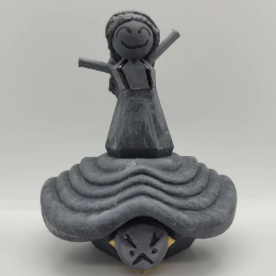 Tượng Đá Khắc Francois & Clea - Clair Obscur: Expedition 33 - Dùng cho FDM & MSLA