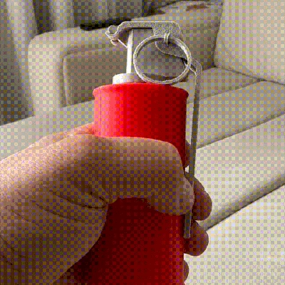 Quả lựu đạn khói hoặc chớp - In đơn giản và nhanh