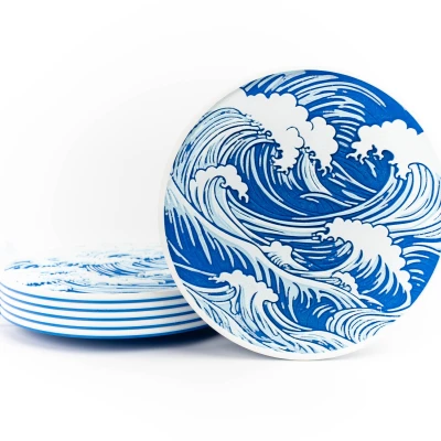 Bộ Đế Lót Ly Hình Sóng Đẹp Mắt