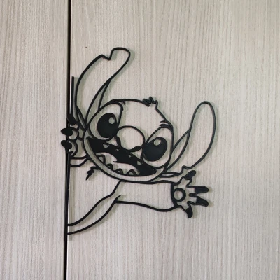 Tranh Dán Tường Stitch Lén Nhìn 2D