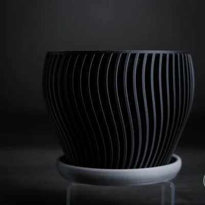 Chậu cây "oblique · planter" - Thiết kế tối giản, hiện đại