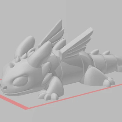 Mô Hình Rồng Nightfury Toothless 3D Cử Động Được