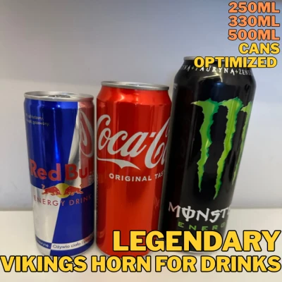 Chiếc Sừng Viking Huyền Thoại Đựng Đồ Uống - Tối Ưu Cho Lon 250/330/500 ml