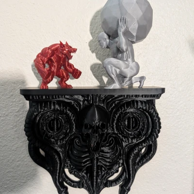 Kệ Treo Tường XL Biohorror - Giá Treo Phong Cách Giger