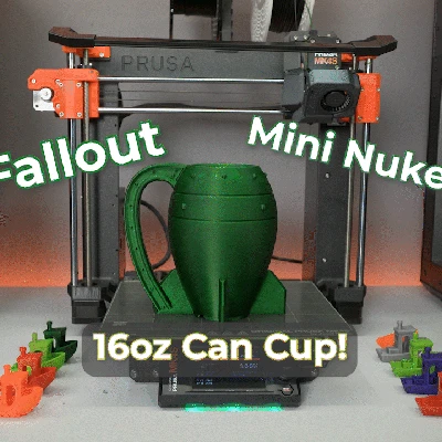 Cốc Đựng Lon Mini Nuke Fallout - Giữ Lon 16oz - Bản Remaster 2025!