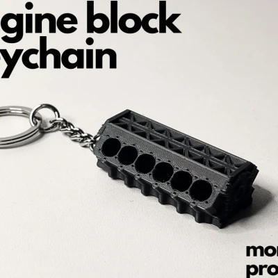 Móc Khóa Khối Động Cơ V12