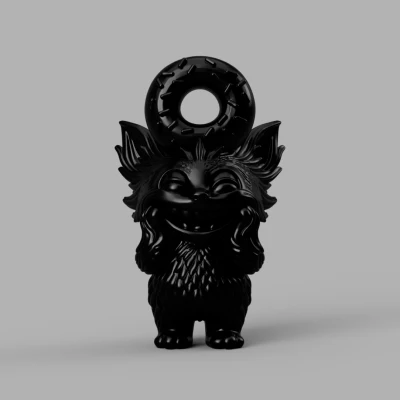 Móc Khóa Labubu Bánh Donut – Móc Khóa Độc Đáo Có "Miếng Cắn"