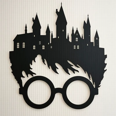 Tranh tường 2D Hogwarts Harry Potter