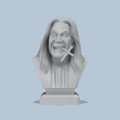 Tượng Chân Dung Ozzy Osbourne (Giống Ngoài Đời) Siêu Nét -Fanart-