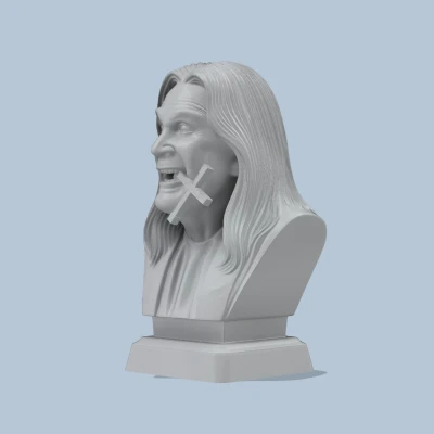 Tượng Chân Dung Ozzy Osbourne (Giống Ngoài Đời) Siêu Nét -Fanart-
