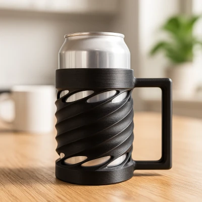 Giá Đỡ Lon Kiểu Xoắn Hiện Đại - Có Tay Cầm