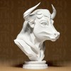 Tượng Trâu Thanh Lịch - Bản In 3D - Thumbnail 2