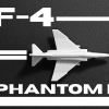 Máy bay chiến đấu mini F-4 Phantom II in liền khối - Thumbnail 1