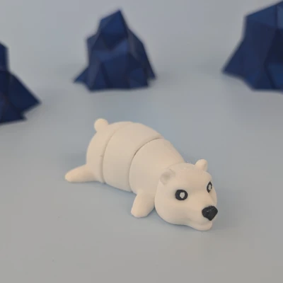 Gấu Bắc Cực - Móc Khóa Khớp Nối