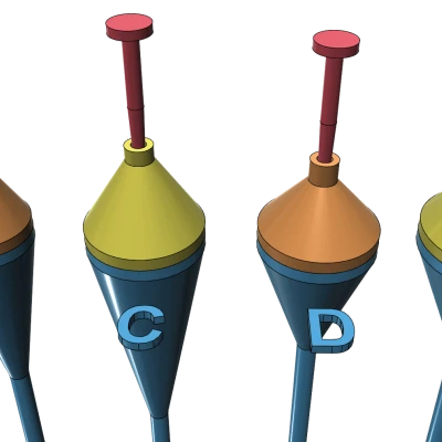 Phao câu cá in dễ dàng không cần support