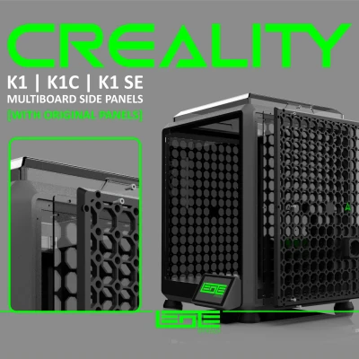 CREALITY K1 | K1C | K1SE - TẤM ỐP MULTIBOARD [Bao gồm tấm ốp zin + giá đỡ cuộn dây]