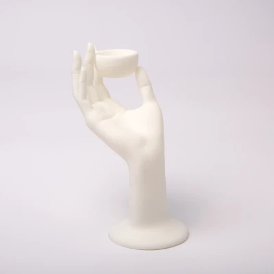 Mẫu Đế Nến LED Hình Bàn Tay "Serenity Hand"