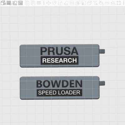 Máy Tải Tốc Độ Bowden với Hướng Dẫn Filament & Logo | Bản Remix
