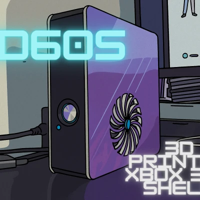 3D60S - Vỏ Xbox 360 Slim In 3D Module Hóa