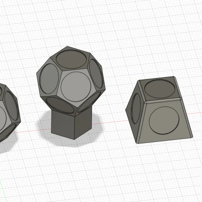 Vạch Dấu 3D Cho Quét 3D (Lỗ Nam Châm In Sẵn)