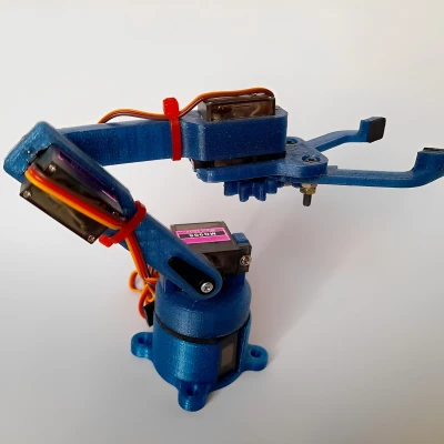 Cánh Tay Robot Mini 4 Bậc Tự Do Dùng Servo MG90