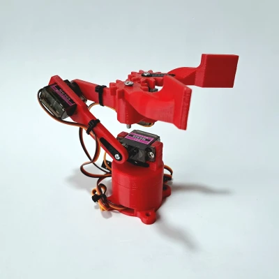 Brazo Robótico Tối Giản Dễ In 3D với Micro Servo MG90
