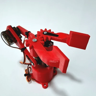 Brazo Robótico Tối Giản Dễ In 3D với Micro Servo MG90