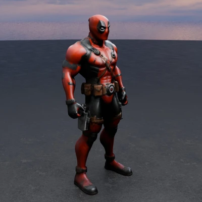 Mô hình DeadPool 3D