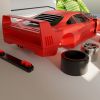 Mô hình 3D Ferrari F40 huyền thoại - Thumbnail 1