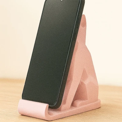 Giá Đỡ Điện Thoại Mèo Low Poly (Không Cần Chân Đỡ) - Đã Sửa